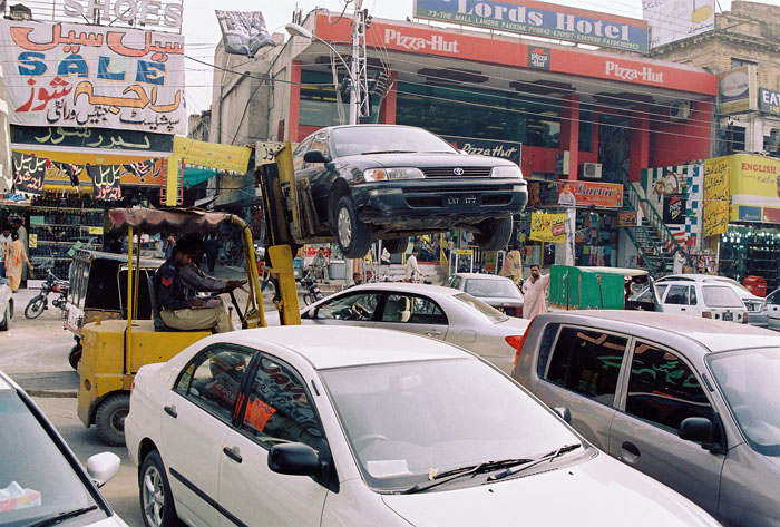 A Street Scene in Lahore