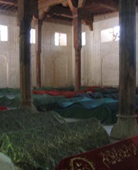 Graves at Uch Sharif, Photo by Carla Bellamy